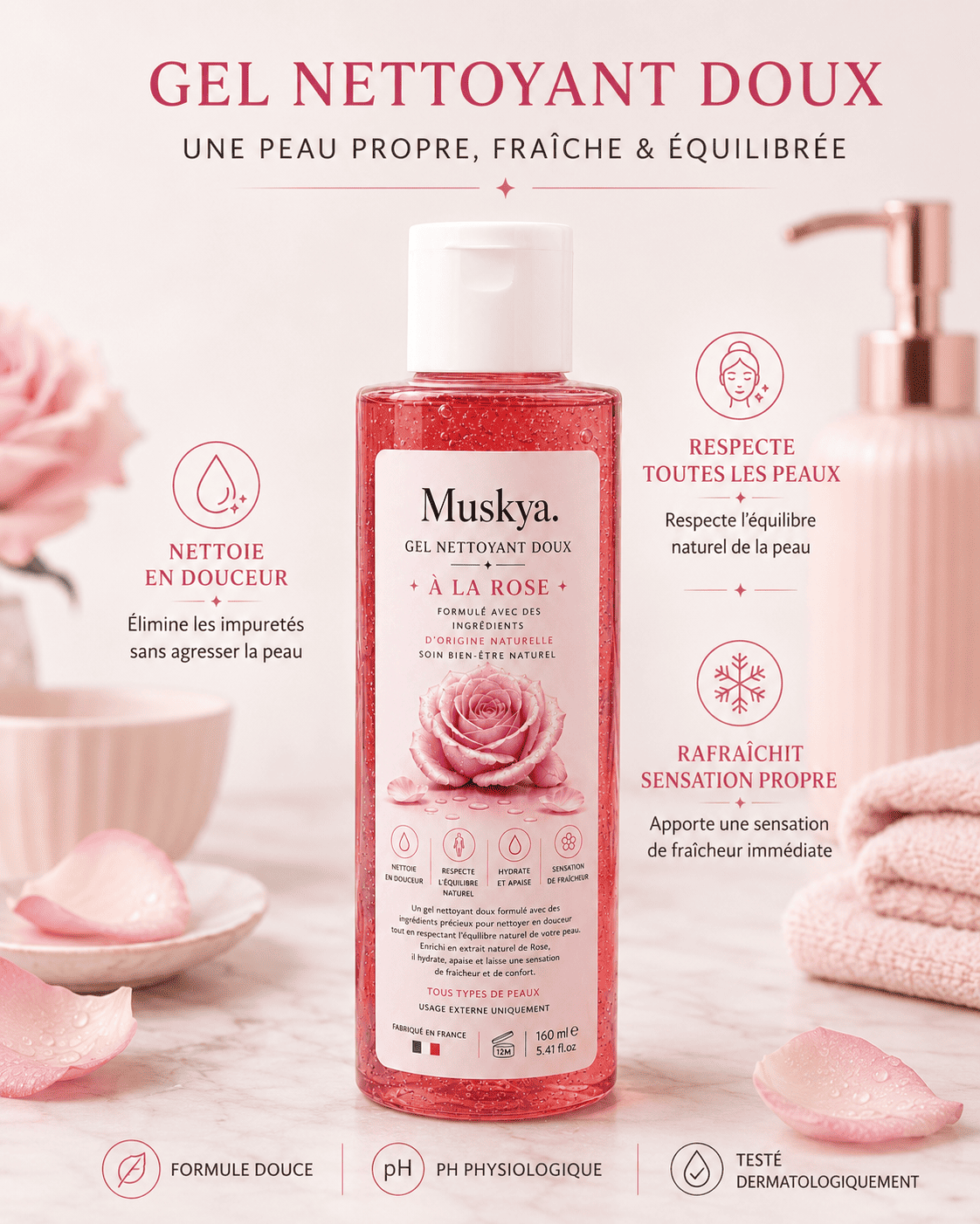 Gel nettoyant doux